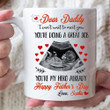 Daddy You Are My Hero Already, Personalized Father’s Day Mug, Custom Sonogram Photo Upload Gift, Pregnancy Announcement Gift