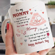 Personalized Sonogram Photo Mug To My Mommy Mug Happy Mother'S Day Funny Gifts For New First Mom To Be Gift From Baby Bump Gift Custom Name Mug
