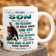 Personalized To My Son Eagle Love Mug Gift For Son From An Eagle Mom When Life Gives Me 100 Reasons You Are A Gift 11oz 15oz Coffee Ceramic Mug For Birthday Mother's Day Father's Day Thanks Giving