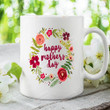 Personalized Flowers Mom Mug, Mommy's Little Shits, Great Ideas To Mom From Daughter, Son, To My Mom From Son, Perfect Ideas Gift To Mommy, Grandma, Sister On Mother's Day