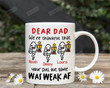 Funny Fathers Day Mug, Fathers Day Gifts For Dad, Fun Sperm Mug, Custom Sperm Coffee Mug, Thank You For Pull Out Game, Dad Gift From Kids