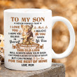 Personalized Mug To My Son Never Forget That I Love You Mug, Lion Mug, Birthday Gift For Son From Mom
