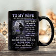 Personalized To My Wife I Didn't Marry You So I Could Live With You Mug, Gift For Couple, Aniversary Gift, Gift For Her On Valentine's Day, Gift For Wolf Lovers