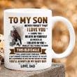 Personalized Mug To My Son Never Forget That I Love You Mug, Old Eagle Mug, Gift For Son From Dad On Father's Day Gift