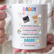 Daddy I Can’t Wait To Meet You Day, Personalized Father’s Day Mug, Custom Sonogram Photo Upload Gift, Pregnancy Announcement Gift