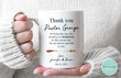 Thank You Pastor - Thank You Wedding Pastor Gift, Custom Wedding Pastor Gift, Custom Wedding Mug, Wedding Officiant Gift, Custom Wedding Mug