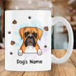 Personalized We Make Eye Contact While I Poop And That's A Special Kind Of Intimacy Yorkshire Terrier Mug Happy Mothers Day Gifts For Dog Mom, Dog Lovers, Pet Lovers 11oz 15oz Coffee Ceramic Mug