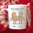 Personalized We Are Friends Love Funny Mug Gift For Bestie Because We're Borth Nuts Love 11oz 15oz Coffee Ceramic Mug Gifts For Friendship Longdistance Friend Co-Worker Birthday Gifts Thanks Giving