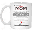 Personalized Mug, To My Dearest Mom You Held My Hand For Many Years Mug, Gift For Mom From Daughter, Mother's Day Gift