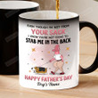 Personalized Basset Hound Dad Even Though I'm Not From Your Sack Happy Father's Day Mug Gift For Basset Hound Dad On Father's Day