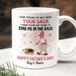 Personalized Basset Hound Dad Even Though I'm Not From Your Sack Happy Father's Day Mug Gift For Basset Hound Dad On Father's Day