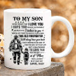 Personalized To My Son Never Forget That I Love You Mug Gift From Firefighter Dad For Son On Anniversary Birthday Graduation