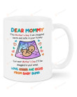 Dear Mommy Happy 1st Mothers Day, Baby's Sonogram Picture Ceramic Coffee Mug