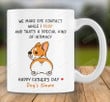 Personalized Corgi We Make Eye Contact While I Poop And That's A Special Kind Of Intimacy Mug Happy Father's Day Gifts For Dog Dad, Corgi Butt Lovers, Pet Lovers