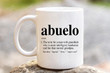 Abuelo Definition Mug, Term For A Man With Grandkids Mug, Dad Gift, Gifts For Grandpa, Grandpa Gift, Mexican Grandpa Papa Fathers Day Gift