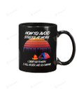 Camping Mug, How To Avoid Stress At Work Mug Gift For Coworkers, Nature Mug For Campers