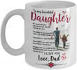 To My Beautiful Daughter If I Could Give You One Thing In This Life Mug, Gift For Daughter From Dad, Gift For Family Friends Men, Gift For Her, Birthday Father's Day Holidays Anniversary