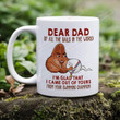 Not From Your Sack Mug, Swimming Champion Mug, Of All The Balls In The World, I'm Glad That I Came Out Of Yours Funny Ceramic Mug, Fathers Day Gift, Gift For Dad From Daughter