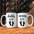 Daddy To Be Mug, Mommy To Be Mug, Pregnancy Announcement, Baby Shower Gift, Fathers Day Gifts