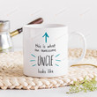This Is What An Awesome Uncle Looks Like Mug, Fathers Day Gift From Brother Sister Kids, Pregnant Announcement