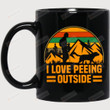 I Love Peeing Outside Ceramic Mug, Camping Gifts, Gifts For Camper, Gifts For Dog Lovers, Outside Activities, Gifts For Men, Gifts For Him