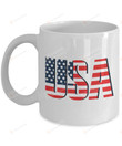 Usa Mug, Holiday Celebration Coffee And Tea Mug, Usa Flag Mug, Independence Day Mug, Happy 4th Of July Mug