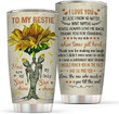 To My Bestie 20oz Stainless Steel Tumbler, Bestfriend Besties Soul Sisters Gifts, Gifts For Her, Distance Gifts, Moving A Way Gifts, Friendship Day