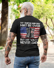 My Time In Uniform May Be Over But My Watch Never Ends Shirt, Us Veteran Tshirt Gifts For Dad Grandpa, Veterans Day Gift, Combat Boots Tee