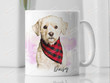 Custom Dog Portrait Mug, Pet Memorial Mug, Dog Lover Gifts Mug