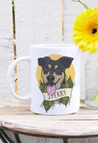 Custom Dog Portrait Mug, Cartoon Dog Art Mug, Dog Lover Gifts Mug