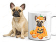 Custom Pet Portrait Mug, Trick Or Treat Mug, Halloween Mug, Dog Lover Gifts Mug