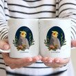 Custom Pet Portrait Mug, Drawing Parrot Mug, Parrot Lover Gifts Mug
