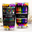 Personalized I Am Your School Principal Stainless Steel Tumbler, I Do Have Heart To Care Stainless Steel Tumbler, Perfect Gifts For Teacher Lover Stainless Steel Tumbler, Tumbler Cups