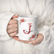 Personalized Initial And Name Mug, Name Coffee Mug, Floral Mug, Initial Mug, Flower Mug, Gift For Friends, For Lover Her