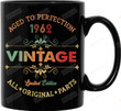 Aged To Perfection 1962 Mug, Vintage Birthday Mug, Retro Birthday Mug, 1962 Mug, Gifts For Birthday, Birthday Gifts For Her For Him