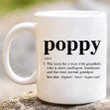 Poppy Definition Mug, Funny Mug Gift, Grandpa Mug, Grandpa Definition Mug, Poppy Gifts, Funny Grandpa Gift, Gift For Grandpa From Grandkid, Poppy Gifts From Grandkid