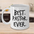 Best Pastor Ever Mug, Bible Verse Mug, Religion Mug, Jesus Christ Mug, Christian Mug, Catholic Mug, Religious Mug, Pastor Appreciation Gift, Gift For Pastor