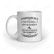 Aviation In A Nutshell Coffee Mug, Pilot Mug, Aviation Mug, Airplane Mug, Plane Lover Mug, Plane Landing Mug, Birthday Gift, Christmas Gift For Pilot