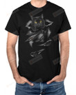 Black Cat Torn Shirt, Cat Lovers Shirt, Pet Shirt, Black Cat Shirt, Cat Shirt, Cat Mama Shirt, Gifts For Cat Dad Cat Mom, For Friends Lover