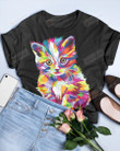 Colorful Kitten Shirt, Cat Lovers Shirt, Cute Cat Shirt, Kitten Shirt, Pet Shirt, Cat Lovers Day Shirt, Gifts For Cat Owners, For Cat Dad Cat Mom