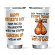 Happy Fathers Day From The Kids You Inherited Tumbler, Not From Your Sack Tumbler, Gifts For Dad, Gift For Fathers Day Birthday Christmas, Tumbler For Dad, Bonus Dad