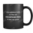 Life Without Cats Mug, It Has No Point Mug, Cat Lover Mug, Funny Cats Mug, Cats Mug, Cat Owner Mug, Cat Owner Gifts, Cats Gifts, Cat Lover Gifts, Cat Lady Gifts