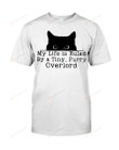 My Life Is Ruled Shirt, Tiny Furry Overlord Shirt, Cat Lovers Shirt, Black Cat Shirt, Cat Eyes Shirt, Black Cat Eyes Shirt, Gifts For Cat Mom, For Cat Owners