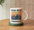 Pew Pew Madafakas Mug, Funny Cat Coffee Mug, Retro Mafia Cat Gifts, Cat Memes Mugs, Cat Mom Gift