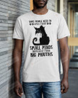 Some People Need To Open Their Small Minds Shirt, Black Cat Shirt, Sarcastic Cat Shirt, Cat Lovers Shirt, Gifts For Cat Mom Cat Dad, For Cat Owners