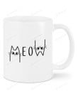 Cat Lovers Mug, Cat Lovers Day Mug, Cute Cat Mug, Meow Mug, Christmas Gifts Birthday Gifts For Cat Dad Cat Mom, For Cat Owners Cat Lovers