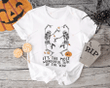 It's The Most Wonderful Time Of The Year Shirt, Retro Skeleton Dancing Halloween, Pumpkin Spooky Season, Autumn Leaves, Halloween Party