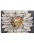 Christian Wall Art Daisy, God Say You Are Jesus Canvas Print, Jesus Poster Canvas Art