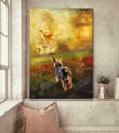 Jesus And Yorkshire Vertical Poster Home Decor Wall Art Print No Frame Or Canvas 0.75 Inch Frame Full-Size Best Gifts For Birthday, Christmas, Housewarming, Anniversary