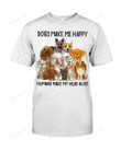 Dogs Make Me Happy Shirt, Humans Make My Head Hurt Shirt, Dog Owner Shirt, Dog Lovers Shirt, Cute Dog Shirt, Gifts For Dog Owners Dog Dad Dog Mom